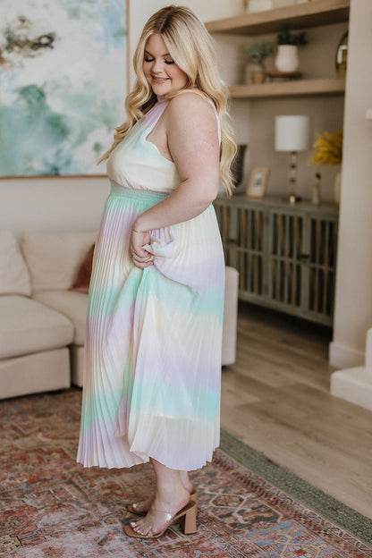 Irresistibly Iridescent Maxi Dress