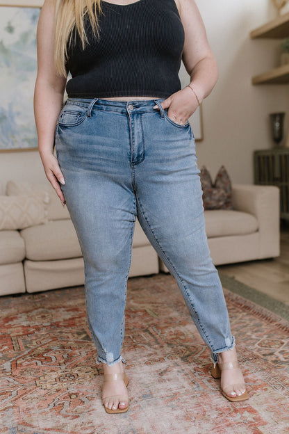 Mariah Mid Rise Cool Relaxed Jeans