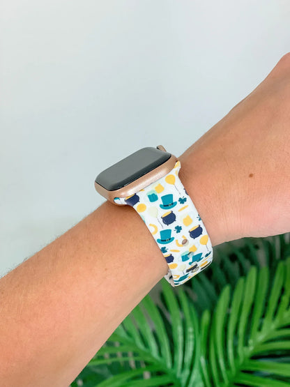 PREORDER: St. Patrick's Scene Printed Silicone Smart Watch Band