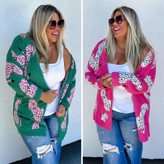 PREORDER: Wild About It Leopard Cardigan In Two Colors