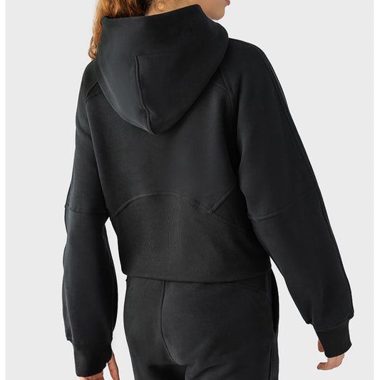 Half-Zip Long Sleeve Sports Hoodie