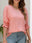 Smocked Flounce Sleeve Round Neck T-Shirt