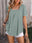 Ruched Square Neck Short Sleeve Blouse