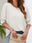 Smocked Flounce Sleeve Round Neck T-Shirt