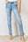 Kancan Full Size Mid Rise Y2K Slit Bootcut Jeans