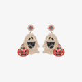 Ghost Rhinestone Alloy Earrings