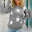Star Pattern Round Neck Sweater