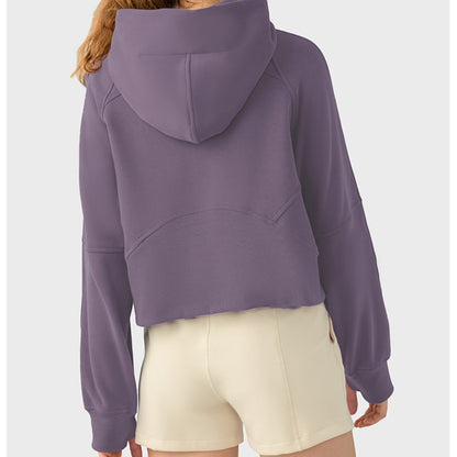 Half-Zip Long Sleeve Sports Hoodie